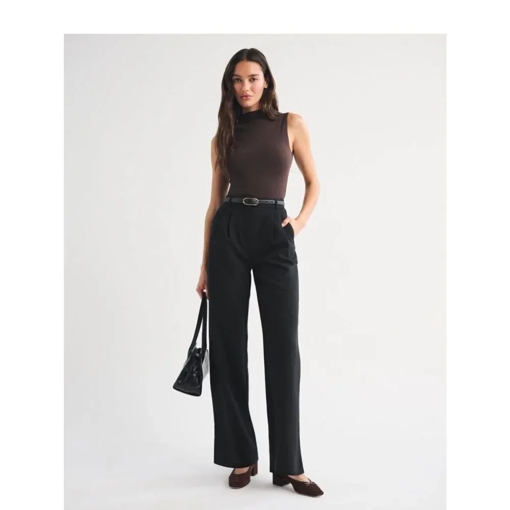 NWT Abercrombie Sloane Tailored Wide Leg Pants